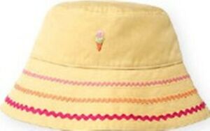 NEW Vintage 2003 GYMBOREE Yellow RAINBOW SHERBET Ice Cream Cone HAT 0-3-6 mo NWT