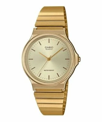 Casio MQ24G-9E, Men's Goldtone Stainless Steel Band Watch, Water Resistant, NEW - Image 1 of 2