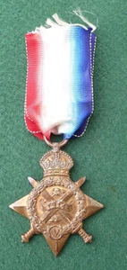 WW1 BRITISH 1914 MONS STAR MEDAL KILLED IN ACTION 1917 48TH HEAVY BATTERY R.G.A - Picture 1 of 4