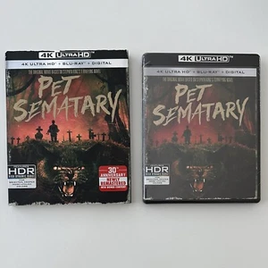 Pet Sematary (4K Ultra HD + Blu-ray w/ Slipcover) Region Free Stephen King 1989 - Picture 1 of 4