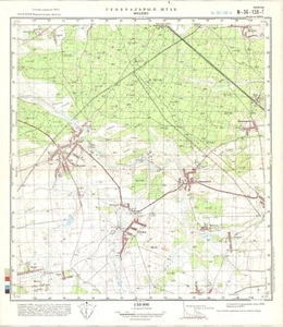 Mapa topográfico militar soviético ruso - MASHEVE (Ucrania), 1:50K, edición 1980 - Imagen 1 de 5