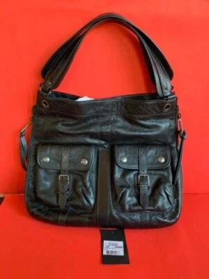 BOLSO MUJER BELSTAFF KINGSTON EN NEGRO CON BROCHES/HEBILLAS DE ACERO INOXIDABLE, 2013 Foto 1 de 4