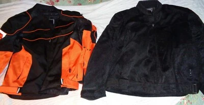 Two Men's XL Motorcycle Armored Jackets Joe Rocket / River Road Black Insulated - Image 1 of 4