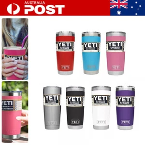20oz Thermos Cup Rambler Stainless Double Wall Water Bottle Coffee Mug Portable - Picture 1 of 27