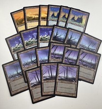 21 x Magic the Gathering MTG Urzas Saga Basic Land Lot Plains Islands Swamps