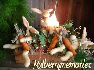 NUR MUSTER Kaninchen Hasen Sommer Frühling Karotten Kranz Verzierungslampe... - Bild 1 von 1