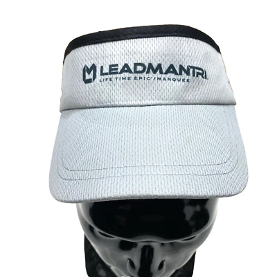 LeadMantri Triathlon Men's OSFA Visor Lifetime Epic Headsweat Gray - Image 1 of 4