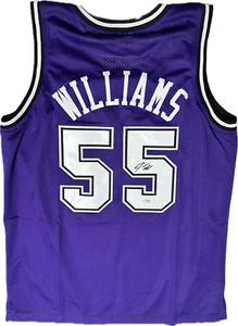 Camiseta deportiva de baloncesto personalizada autografiada por Jason Williams de Sacramento (JSA) - Imagen 1 de 2