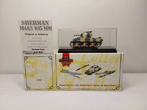 1:72 Matchbox Great Tanks of World DYM37585 Sherman M4A3(105) + Display Case - Picture 1 of 11
