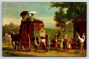 Postcard Enoch Wood Perry Jr. "The Pemigewasset Coach" Shelburne Museum, Vermont - Picture 1 of 2