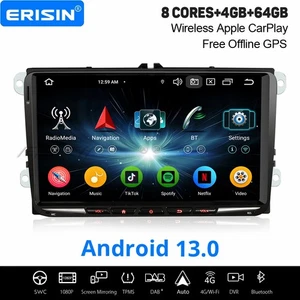 9" CarPlay Android 14 DAB+ Autoradio Navi für VW Caddy Golf 5/6 Passat Tiguan T5 - Bild 1 von 24