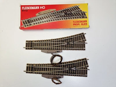 Fleischmann Profigleis 6141 6170 6172 elektrisches Weichenpaar Links D44 - Bild 1 von 3