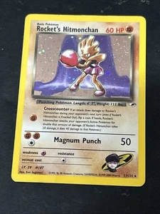 Rocket’s Hitmonchan 11/132 casi nuevo - Tarjeta holográfica Pokémon de colección - Gym Heroes (4s) - Imagen 1 de 6