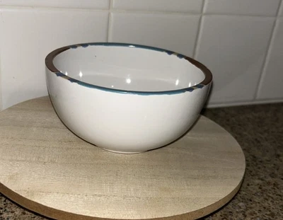 "Cuenco de postre de frutas de arena blanca Dansk Portugal MESA 5"" Foto 1 de 4