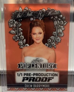 DREW BARRYMORE 2025 Leaf Pop Century Pre-Production Proof 1/1 One of One  - Picture 1 of 1