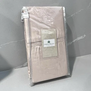 NWT India Hicks Island Living Set 2 Standard Pillowcases Cotton Beige - Picture 1 of 5