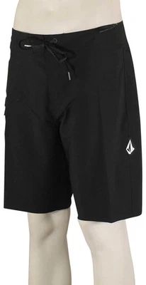 Volcom Lido Solid Mod-Tech 20" Boardshorts - Black - New - Image 1 of 2