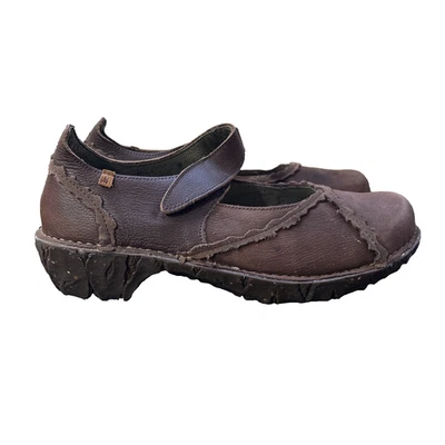 El Naturalista Mary Jane Shoe Women's 41 Brown Yggdrasil NG60 Suede & Leather - Image 1 of 4