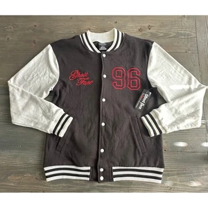Ghost Face Scream Horror Halloween Varsity Jacket Embroidered Adult Size S NEW - Picture 1 of 12