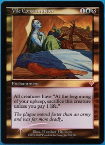 Vile Consumption FOIL Invasion NM Blue Black Rare MTG CARD (ID# 507397) ABUGames - Picture 1 of 2