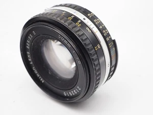 Nikon 50mm 1:1.8 Ai-S E Series lens, fogged, fits DSLR FM2 F6 F3 camera etc LF54 - Picture 1 of 12