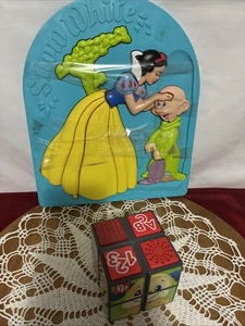 Juguetes 2+ Disney Blancanieves Puzzle De Colección y Fisher Price ABC 123 Cubo - Imagen 1 de 7