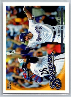 💎2010 Topps #350 Bernie's Bash Brothers (Fielder/Braun) - Brewers💎 - Image 1 of 2