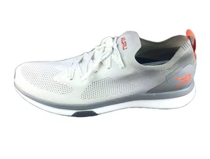 Kuru Flux Zapatos Hombres Talla 12.5 M Con Cordones Tenis para Caminar Blanco/Gris Cómodo Tejido  - Imagen 1 de 20