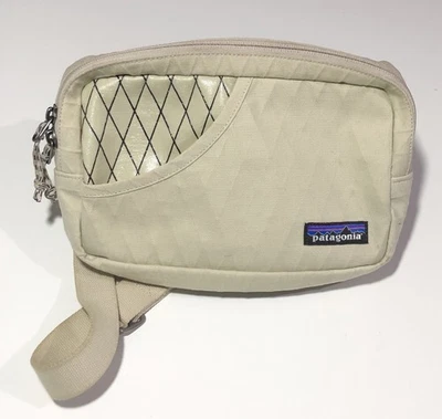 Bolso Cinturón Patagonia Stand Up Beige Cierre con Cremallera Impermeable Aire Libre Viaje Informal Foto 1 de 4