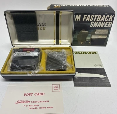 Afeitadora eléctrica Sunbeam Fastback 707 de colección NUEVA COMPLETA Foto 1 de 4
