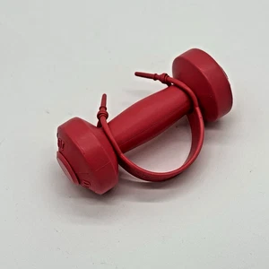 Peso de mano de 1,0 lb - Mancuerna de extremo redondo SportWorks, recubierta de plástico, rosa - Imagen 1 de 6