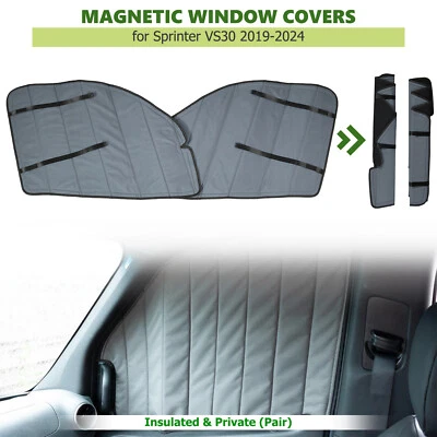 Cubiertas de parabrisas aisladas apagadas aptas para ventana de furgoneta Mercedes-Benz Sprinter Foto 1 de 4