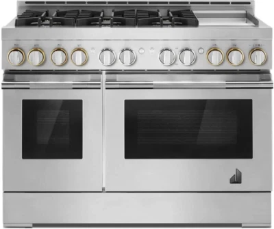 Estufa de gas independiente inteligente JennAir Rise 48" de acero inoxidable - JGRP548HL Foto 1 de 4