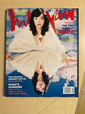 september 2001 Interview Bjork cover Zooey Deschanel January Jones sexy panties - Image 1 of 4