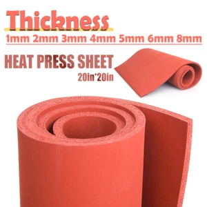Heat Press Silicone Sponge Rubber Plate Pad 500x500mm(20x20") Sheet High Temp - Picture 1 of 8