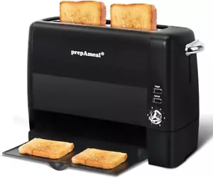 Long Slot Toaster 2 Slice Toaster with 6 Shade Settings, Bagel/Cancel, Extra Wid - Picture 1 of 9