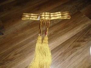 FAJA CINTURA CEREMONIAL OFICIALES GENERALES EJÉRCITO BRITÁNICO EMISIÓN CINTURA 37" NUEVO - Imagen 1 de 7