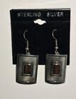 M.M. Rogers Sterling Silver and 14K Gold Native American Dangle Earrings