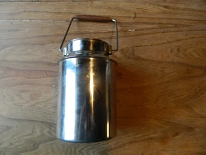 Milchkanne Edelstahl mit Tragebügel ohne Deckel 1,5L Transportkanne Sammelkanne - Bild 1 von 4