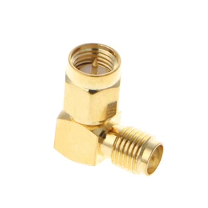 SMA Male To SMA Female Right Angle 90 Degrees RF Coaxial Adapter Connector - Picture 1 of 7