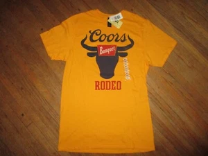 Nueva CAMISETA COORS BANQUETE CERVEZA Original Retro Licenciada Nueva Con Etiquetas Rodeo Adulto PEQUEÑA - Imagen 1 de 4