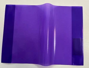 Heftumschlag Hefthülle Heftschoner Din A5 lila transparent Herma - Bild 1 von 2