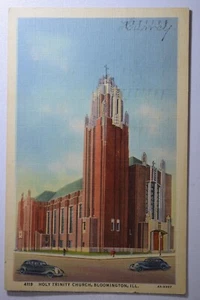 HOLY TRINITY CHURCH BLOOMINGTON IL POSTKARTE 364 - Bild 1 von 2