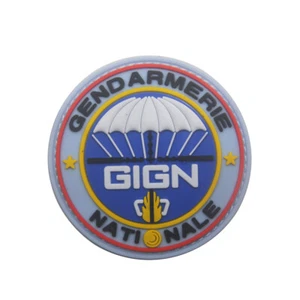 Parche de gancho de insignia con sujetador trasero nacional de goma GIGN Francia GENDARMERÍA PVC - Imagen 1 de 4