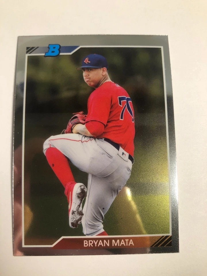 2020 Bowman Heritage Chrome Prospects Bryan Mata Red Sox 92CPDAL - Image 1 of 1