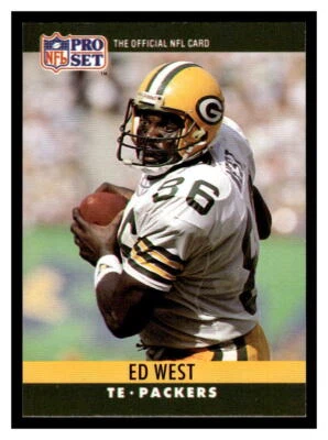 1990 Pro Set  #115 Ed West - Green Bay Packers - Image 1 of 2