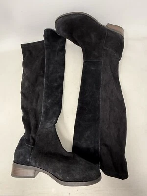 Botas hasta la rodilla Lucky Brand para mujer 7 M Calypso altas de gamuza negras de cuero Foto 1 de 4