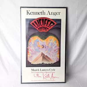 Póster Kenneth Anger Lucifer Rising Enmarcado 22x37 Magick Lantern Cycle Firmado - Imagen 1 de 6