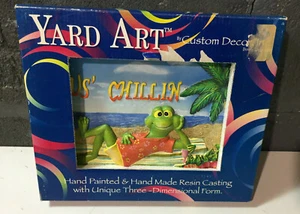 Yard Art by Custom Decor iINC Fernando Frog "JUS' CHILLIN" #3487 - Picture 1 of 3