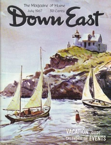 Down East Maine Magazine 1967 July Ghost Train Allagash/Kingfield/Ellsworth - Imagen 1 de 3